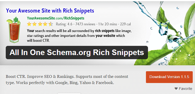 vtičnik All In One Schema.org Rich Snippets