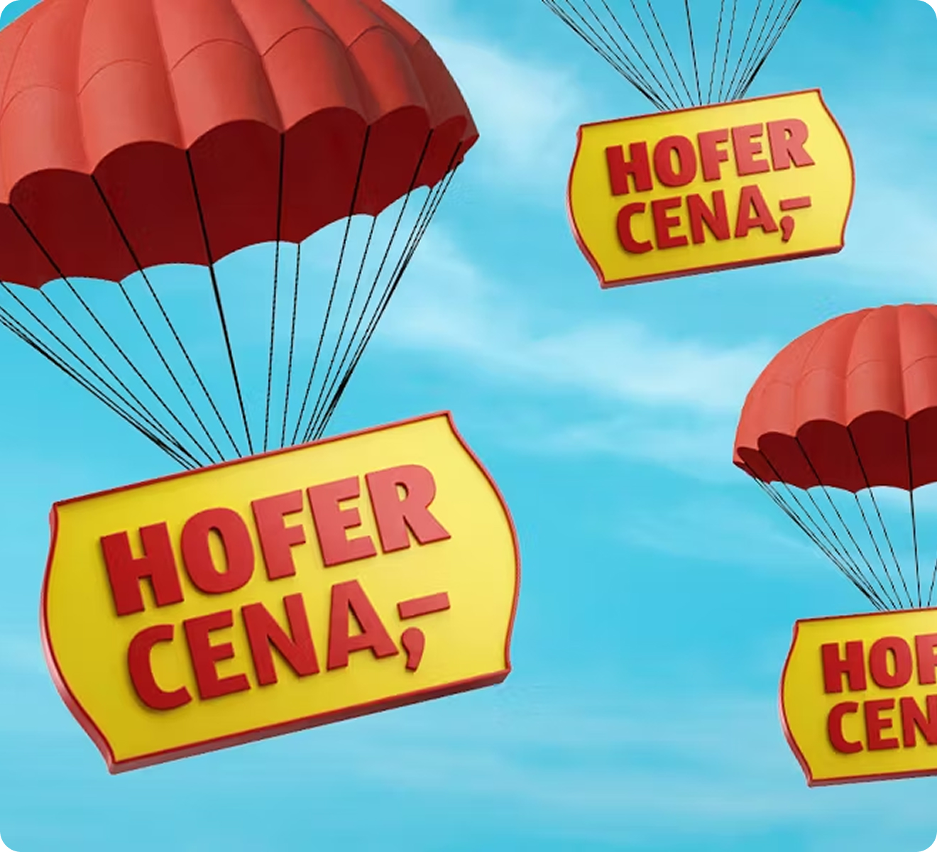 Padala z oznakami HOFER cena